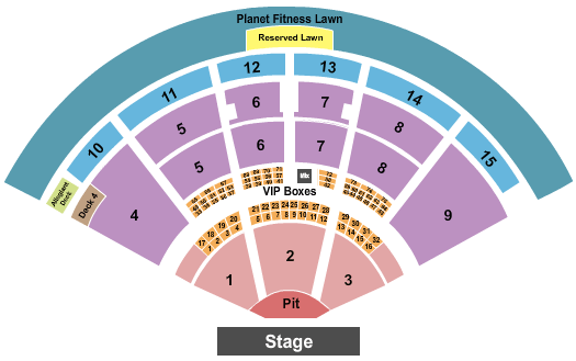 PNC Music Pavilion Keith Urban Seating Chart